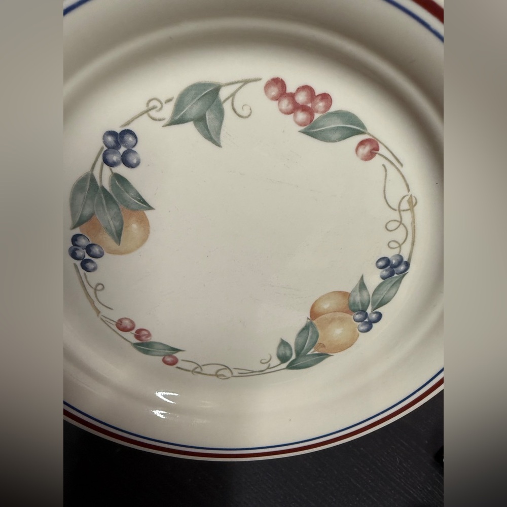 Corelle Abundance Cream Floral Lunch, Salad Dessert  Plates Vintage Set of 6 - Picture 2 of 16